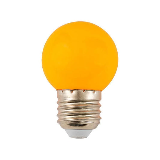 LED izzó, E27, 2W, narancs