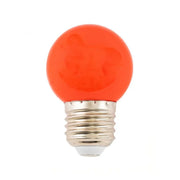 LED izzó, E27, 2W, piros