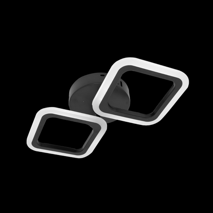 LED LED Pulsaris, 22W, akril, fekete, 4000K, IP.20
