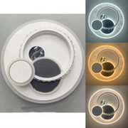 Heliox Crystal LED csillár, 43W, 4 kör, hideg/forró/semleges fény, fehér