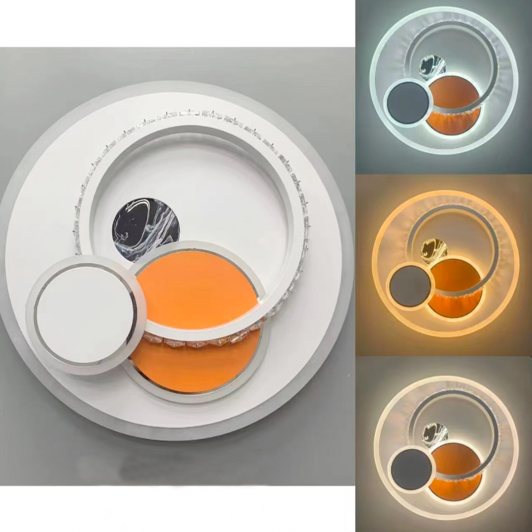 LED LED Heliox, 43W, 4 kör, hideg/forró/semleges fény, fehér