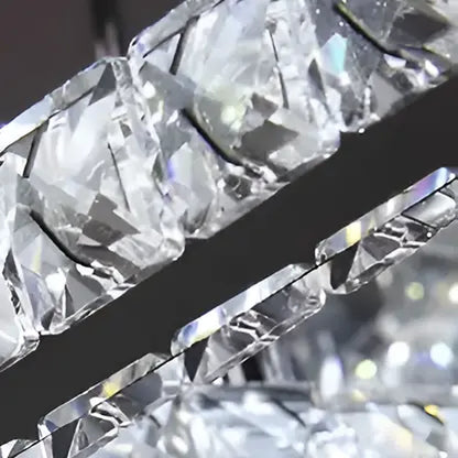 LED -csillár távirányítóval és Crystal Terrano RGB 162W, 4 négyzet