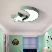 LED LED Sofia, 34W, zöld akril, hónap és csillag alak, 3000k/4000K/6000K