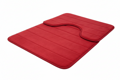 3 db-os fürdőszőnyeg készlet, 50x40 cm, kék, csúszásmentes