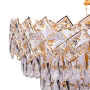 Csillár kristály windsor elegancia 6x e14, 49 cm átmérőjű, fényes arany, állítható magasság
