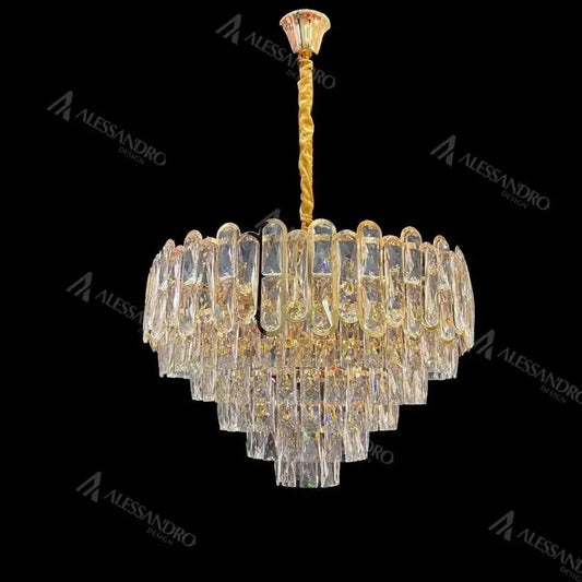BAMSI 10X E27 Crystal Chandelier átmérő 60 cm -es arany
