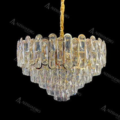 BAMSI 10X E27 Crystal Chandelier átmérő 60 cm -es arany