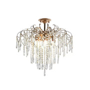 Crystal Chandelier ego 9x E27, 60 cm átmérőjű, fényes arany