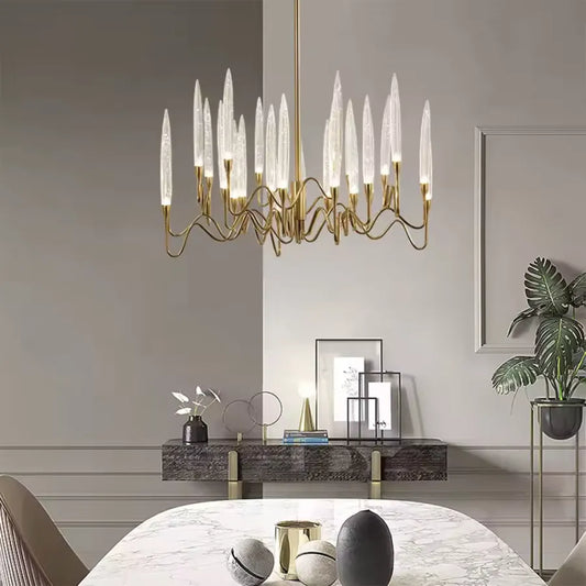Crystal Chandelier Delta 12xg4 arany