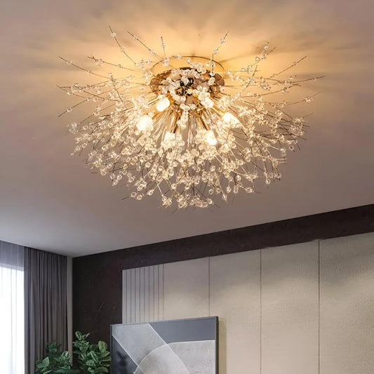 Crystal Chandelier Rondo Vivace, 6x G9, 49cm, arany