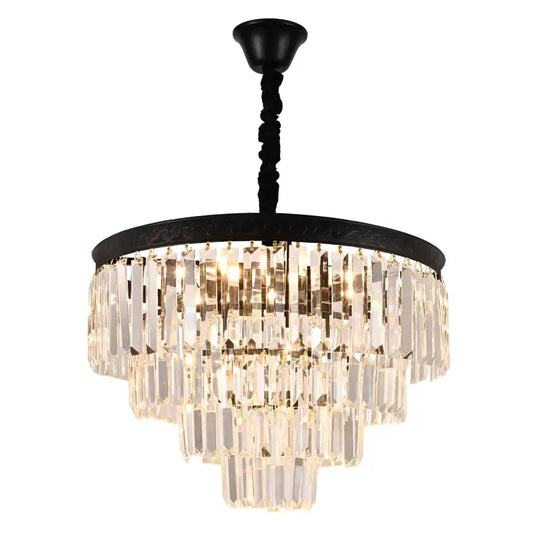 Crystal Candelabra Frank 10x E27 Black Crystal Candelabra Alapértelmezett cím Alessandro Design