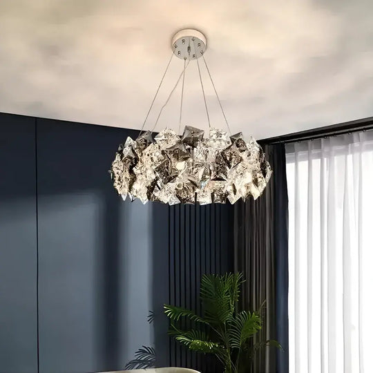 Hefe kristály kandeláber 4x E27 ezüst kristály kandeláber alapértelmezett cím Alessandro Design