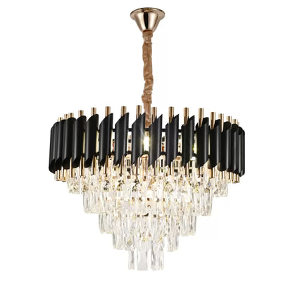 Crystal Chandelier Versailles Eleganza 7X E14, 49 cm átmérőjű, fényes arany, állítható magasság