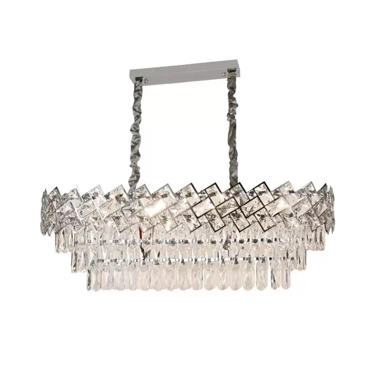 Crystal Chandelier Windsor Regalis 10xe27, 85 cm átmérőjű, fényes króm, állítható magasság