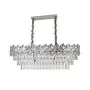 Crystal Chandelier Windsor Regalis 10xe27, 85 cm átmérőjű, fényes króm, állítható magasság