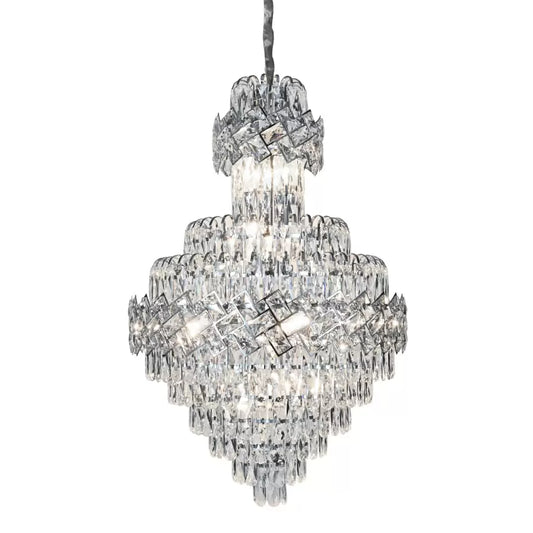 CryDelabular Crystal Windsor Grande Supremo 10xe14, 60x90 cm átmérőjű, fényes króm, állítható magasság