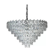 Crystal Chandelier Windsor Supremo 16xe27, 80 cm átmérőjű, fényes króm, állítható magasság