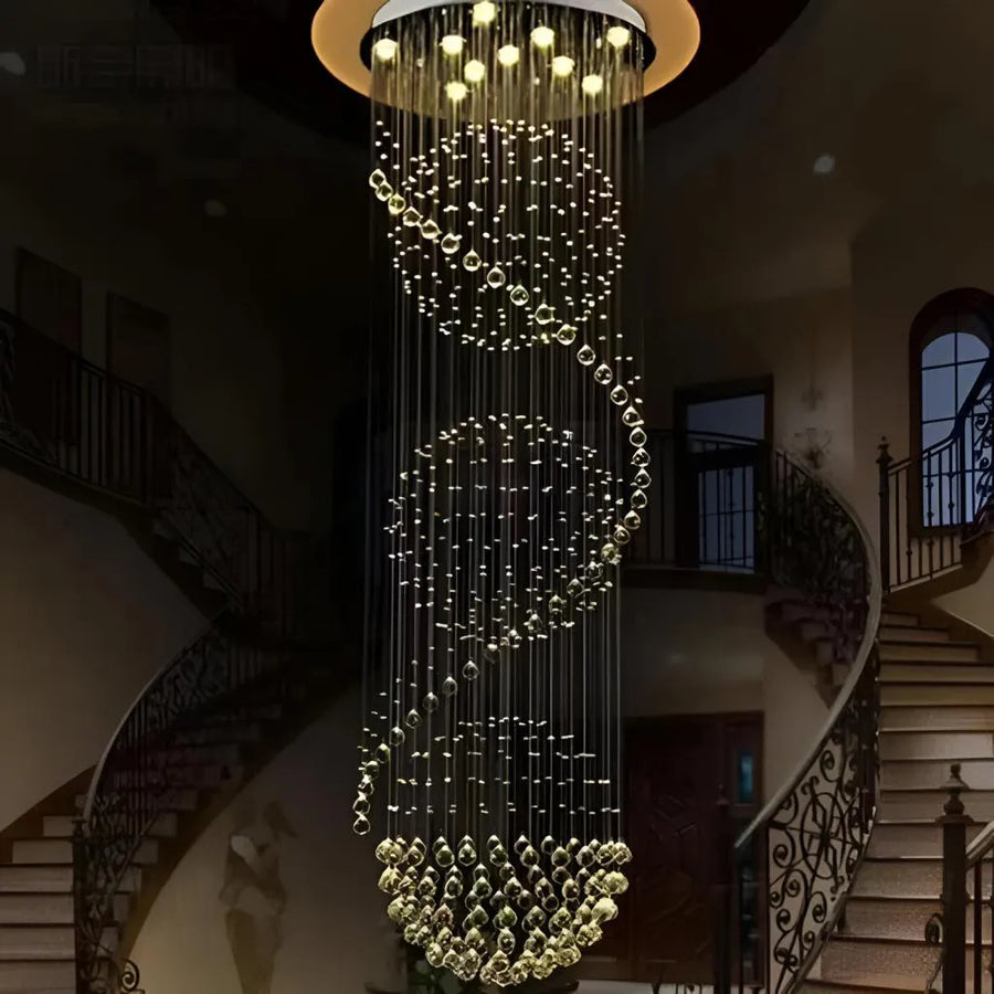 Chandier Crystal LED 70W Bellini Gold 50 cm