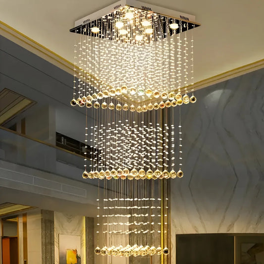 Chandier Crystal LED 80 W Saturnino arany 50 cm