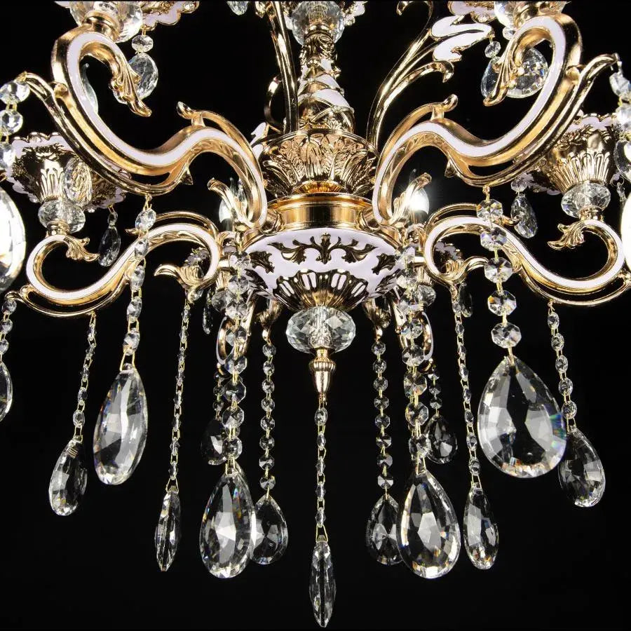 Crystal Chandelier Luciano, 6*E14, arany, fém és kristály