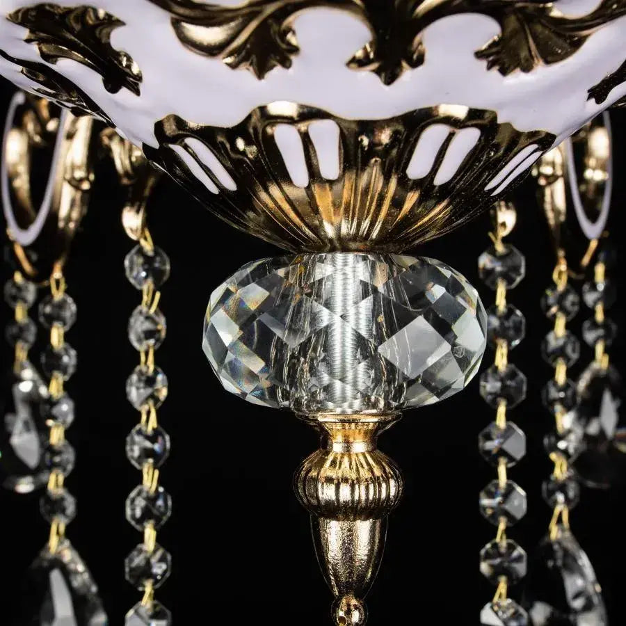 Crystal Chandelier Luciano, 6*E14, arany, fém és kristály
