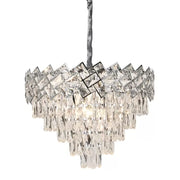 Crystal Chandelier Windsor Eleganza 5X E27, 49 cm átmérőjű, fényes króm, állítható magasság