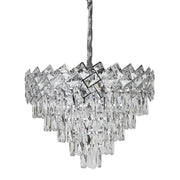 Crystal Chandelier Windsor Eleganza 5X E27, 49 cm átmérőjű, fényes króm, állítható magasság