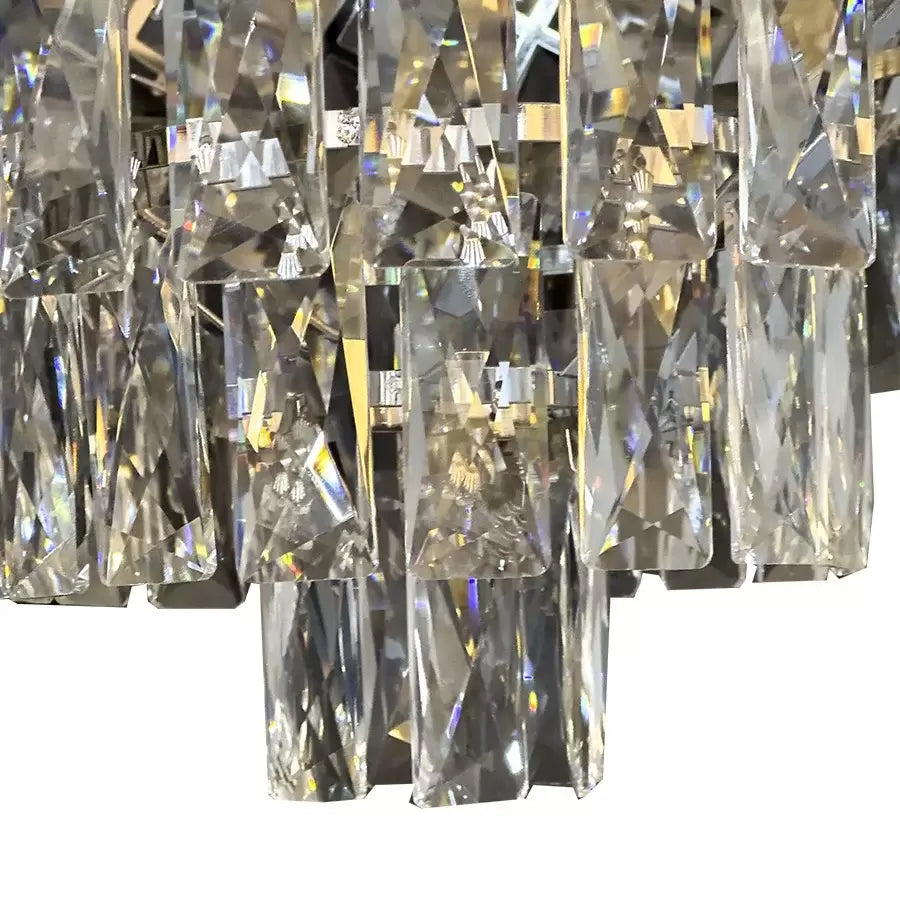 Crystal Chandelier Windsor Noble 5xe27, 40 cm átmérőjű, fényes króm, állítható magasság