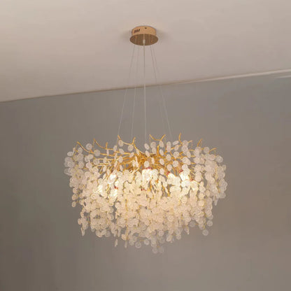 Crystal Chandelier Waltz szerenád, 8xg9, arany, 60 cm, állítható magasság