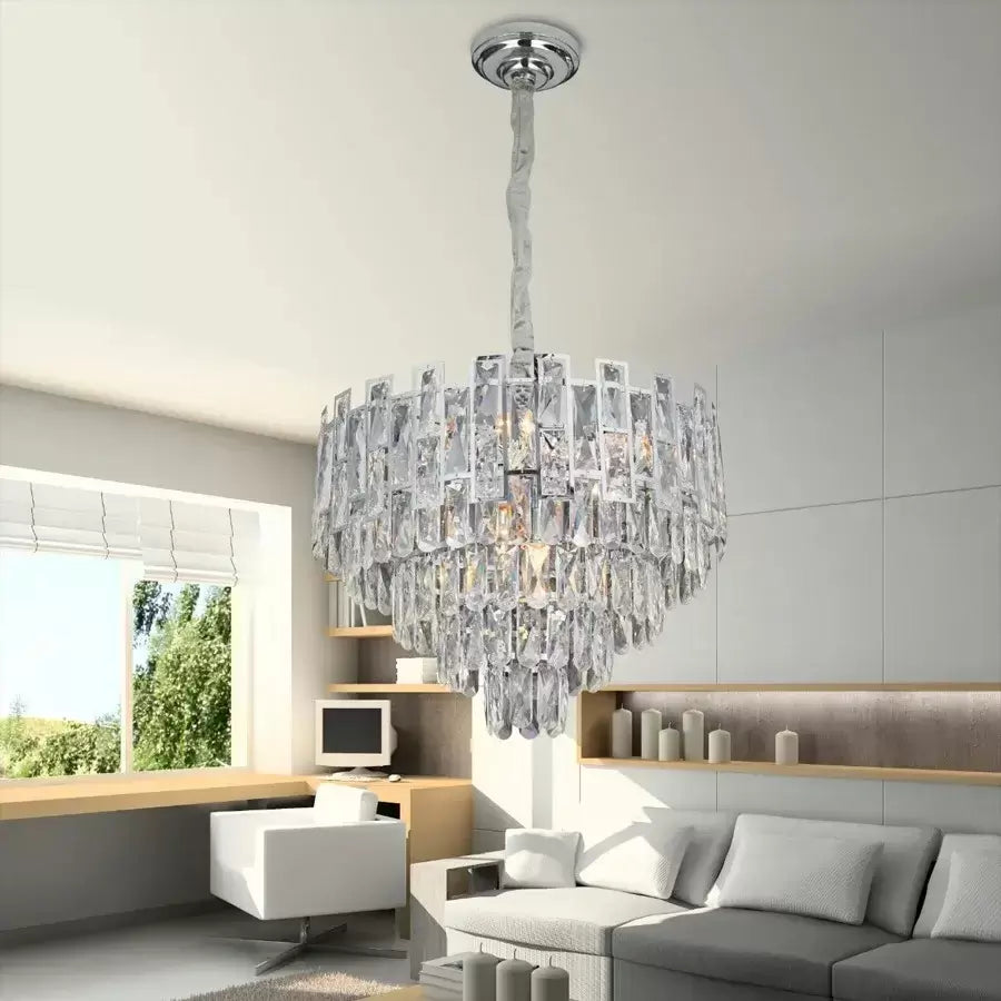 Crystal Chandelier Nelson 7X E27 ezüst