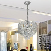 Cristal Chandelier Niklaus 4x E27 ezüst