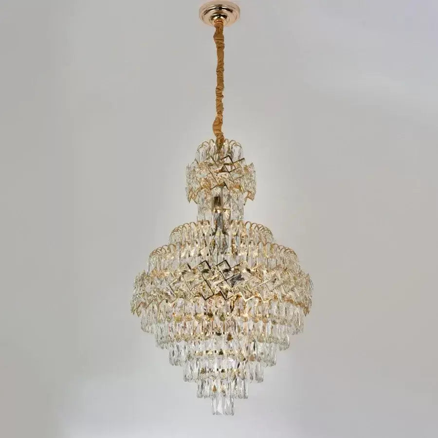 Crydelabularis kristály Windsor Grande Supremo 13xe27, átmérő 60x90 cm, fényes arany, állítható magasság