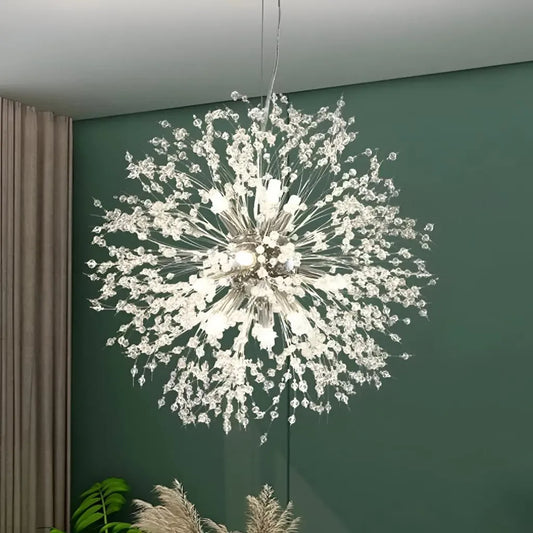 Schönbrunn Crystal Chandelier, 12x G9, 60 cm átmérőjű, fényes króm, kortárs elegancia