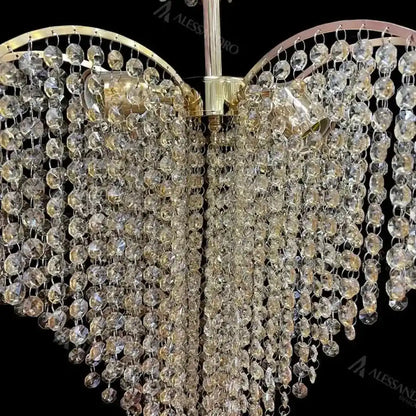 Crystal Chandelier Conwy Eleganza, 4xe27, 47 cm átmérőjű, arany