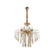 Kelsi Chandelier, 6*E27, Crystal, Arany