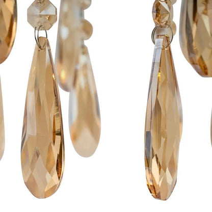 Kelsi Chandelier, 6*E27, Crystal, Arany