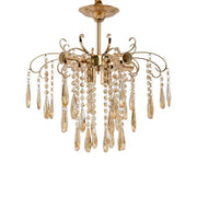 Kelsi Chandelier, 6*E27, Crystal, Arany