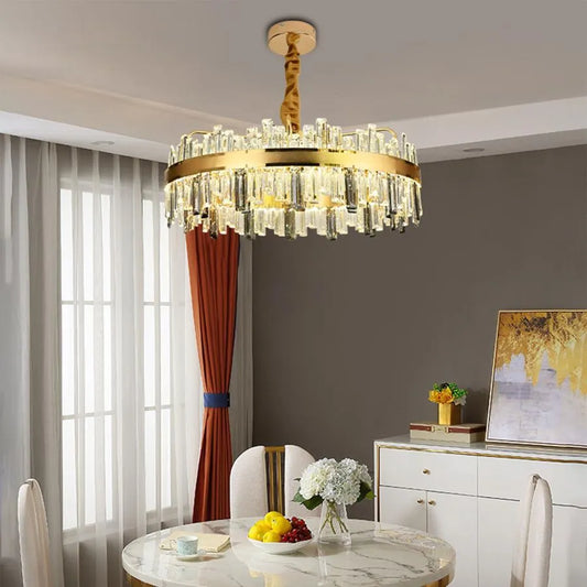 Achim LED -csillár távirányítóval, 200W, 80 cm arany átmérőjű, Davable