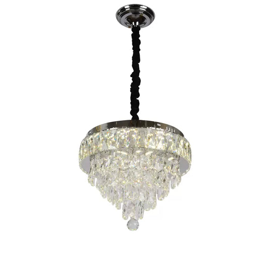 LED Crystal csillár távirányítóval Arturo 40W méretű ezüst