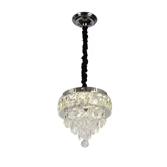 LED Crystal csillár távirányítóval axel 26W ezüst százszorszép
