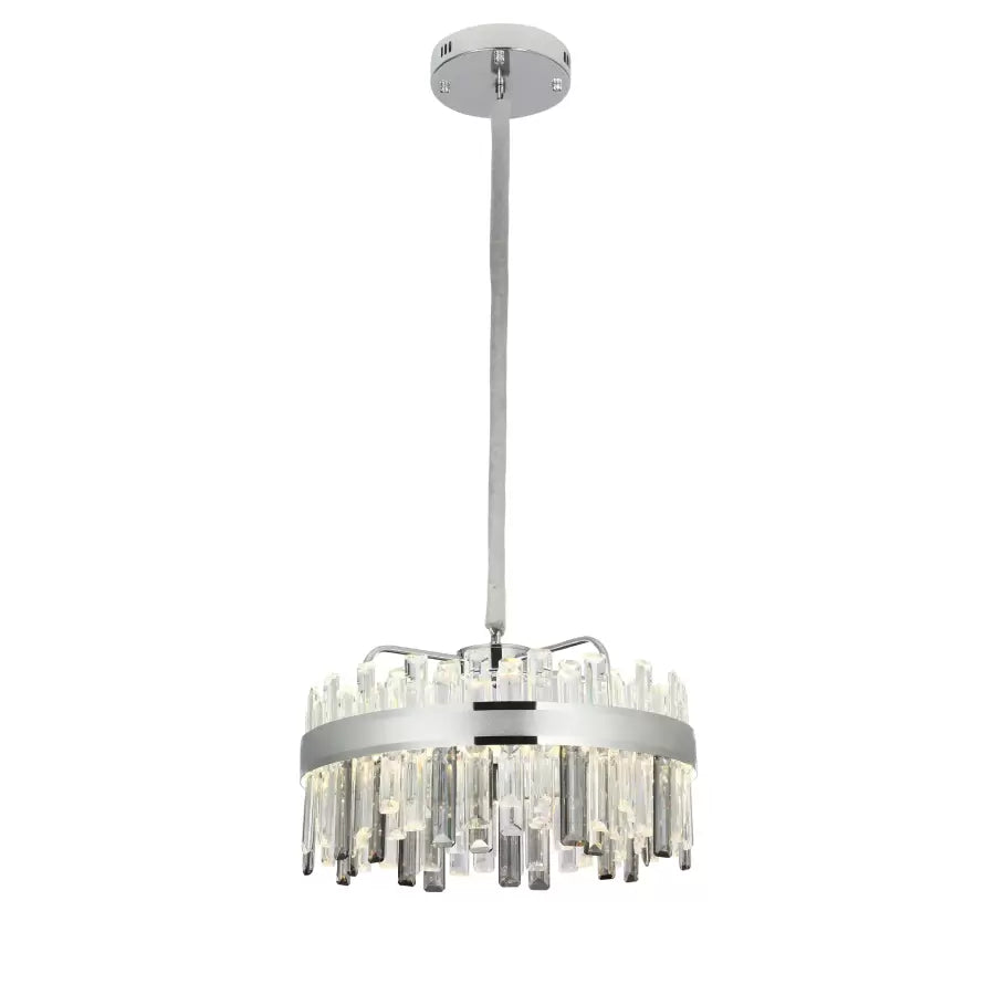 Crystal LED csillár Maxton 140W ezüst méretű távvezérlővel