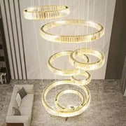 LED Crystal Chandelier Messiás 128W ezüst távvezérlővel
