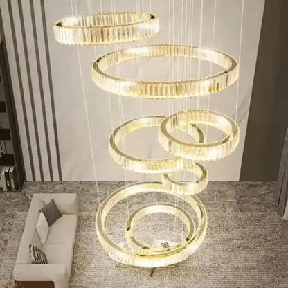 LED Crystal Chandelier Messiás 128W ezüst távvezérlővel
