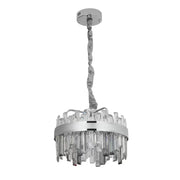 Crystal LED csillár Miguel 92W méretű ezüst távirányítóval