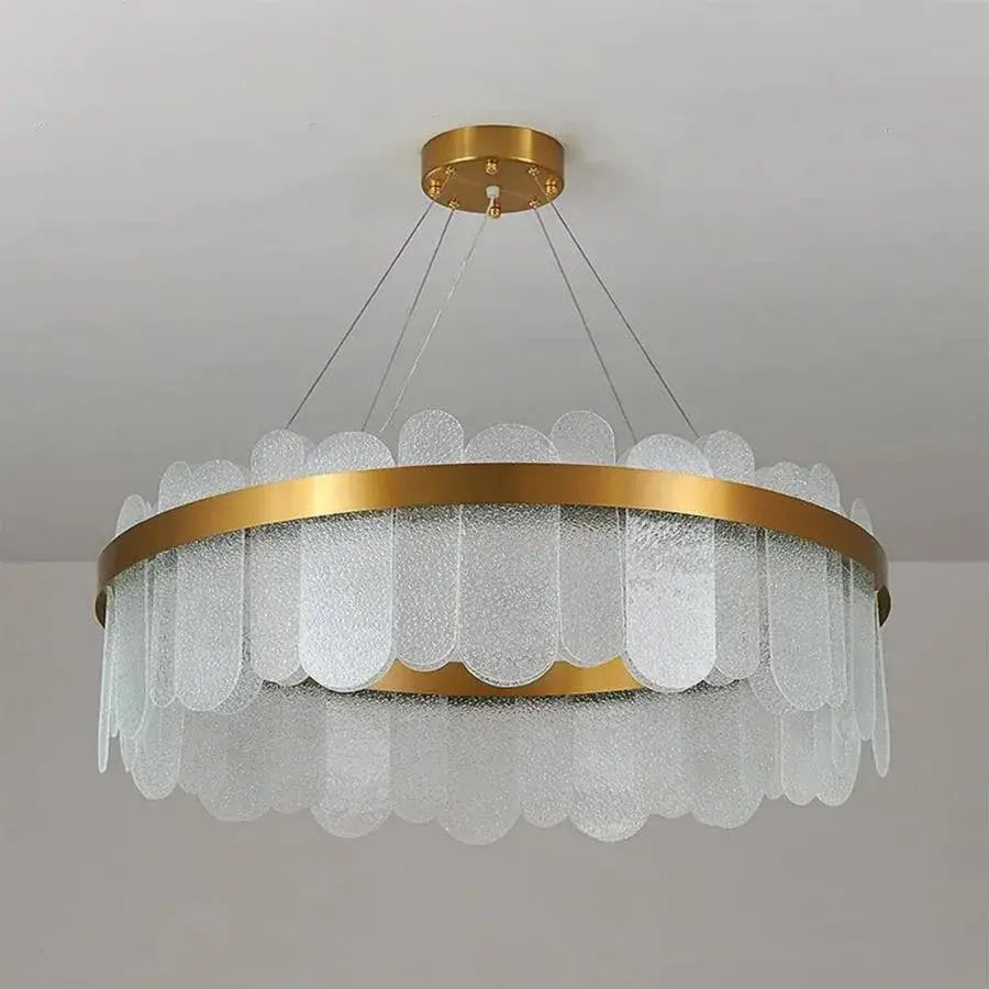 LED -csillár távirányítóval Alonzo 93W méretű 60 cm -es arany átmérőjű