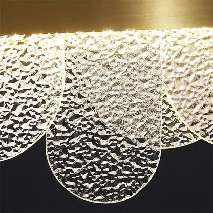 LED -csillár távirányítóval Alonzo 93W méretű 60 cm -es arany átmérőjű