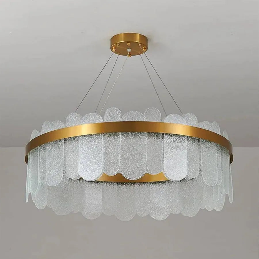 LED -csillár távirányítóval Alvaro 128W méretű arany