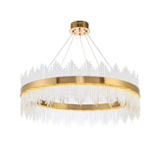 LED -csillár távirányítóval aurelio 133W méretű arany