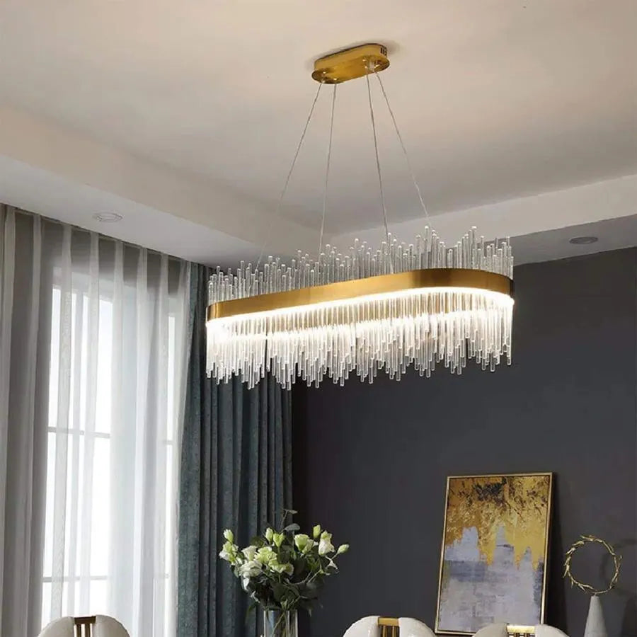 LED -csillár távirányítóval Federico 105W méretű arany