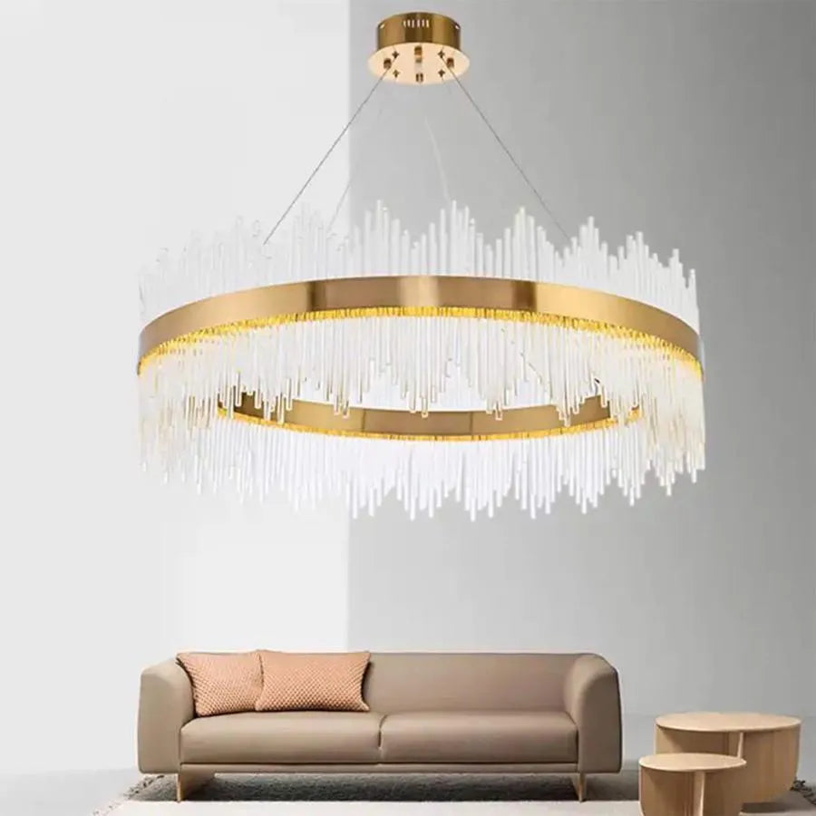 LED -csillár Gonzalo 98W Golden Gonzalo távvezérlővel